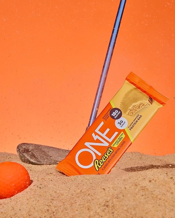 ONE Protein Bars, Reese's Peanut Butter Lovers, Gluten Free with 18g Protein and 3g Sugar, Pantry Staples, 2.12 oz (12 Count) - Image 7
